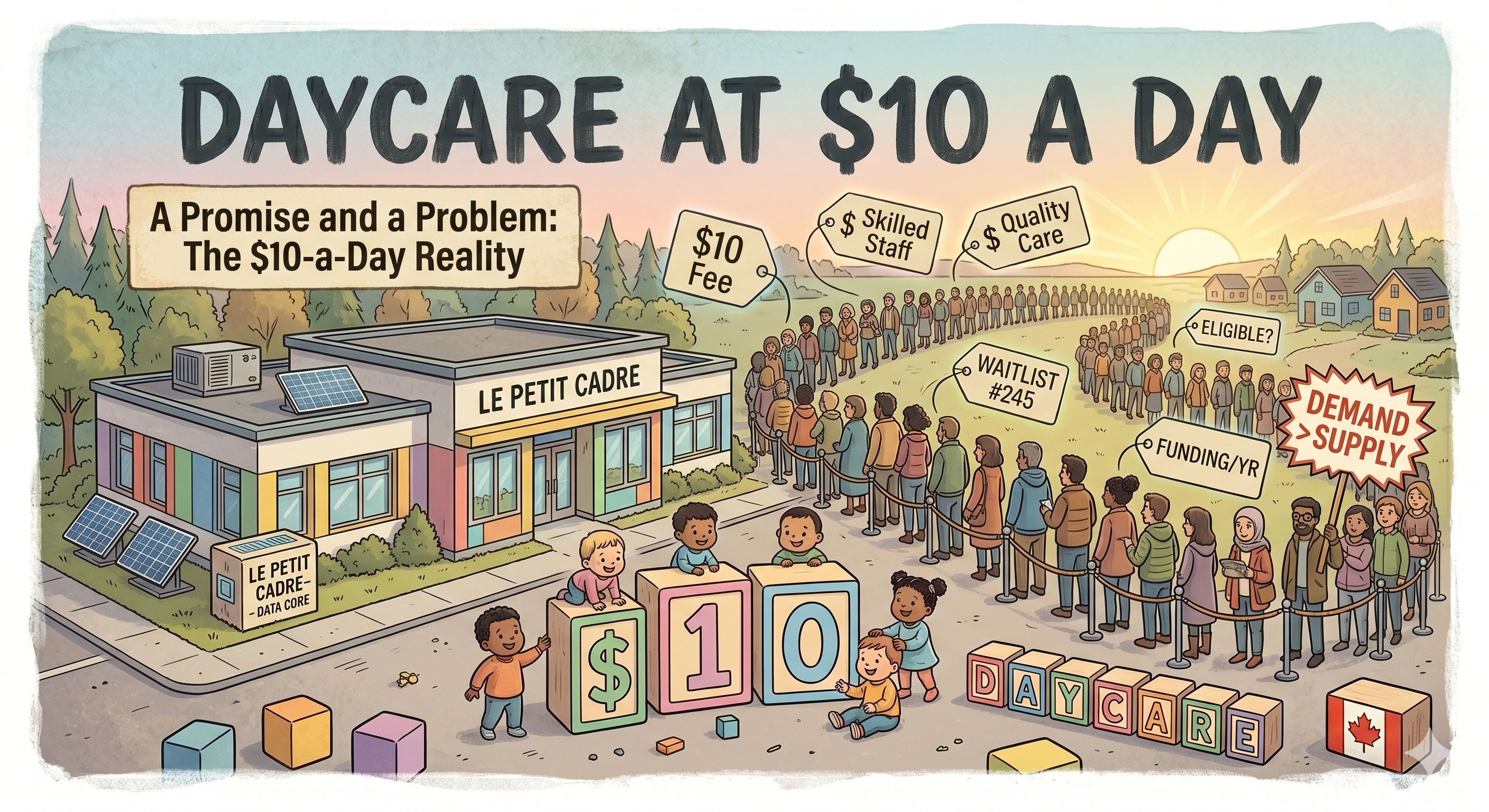 Daycare at $10 a Day: The Economics of Actually Getting a Spot