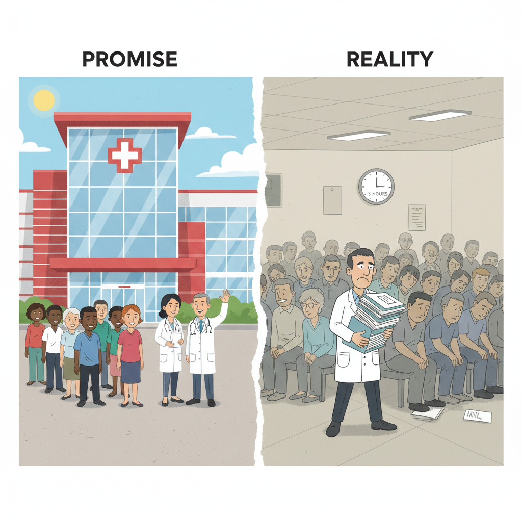 Canadian healthcare promise vs reality