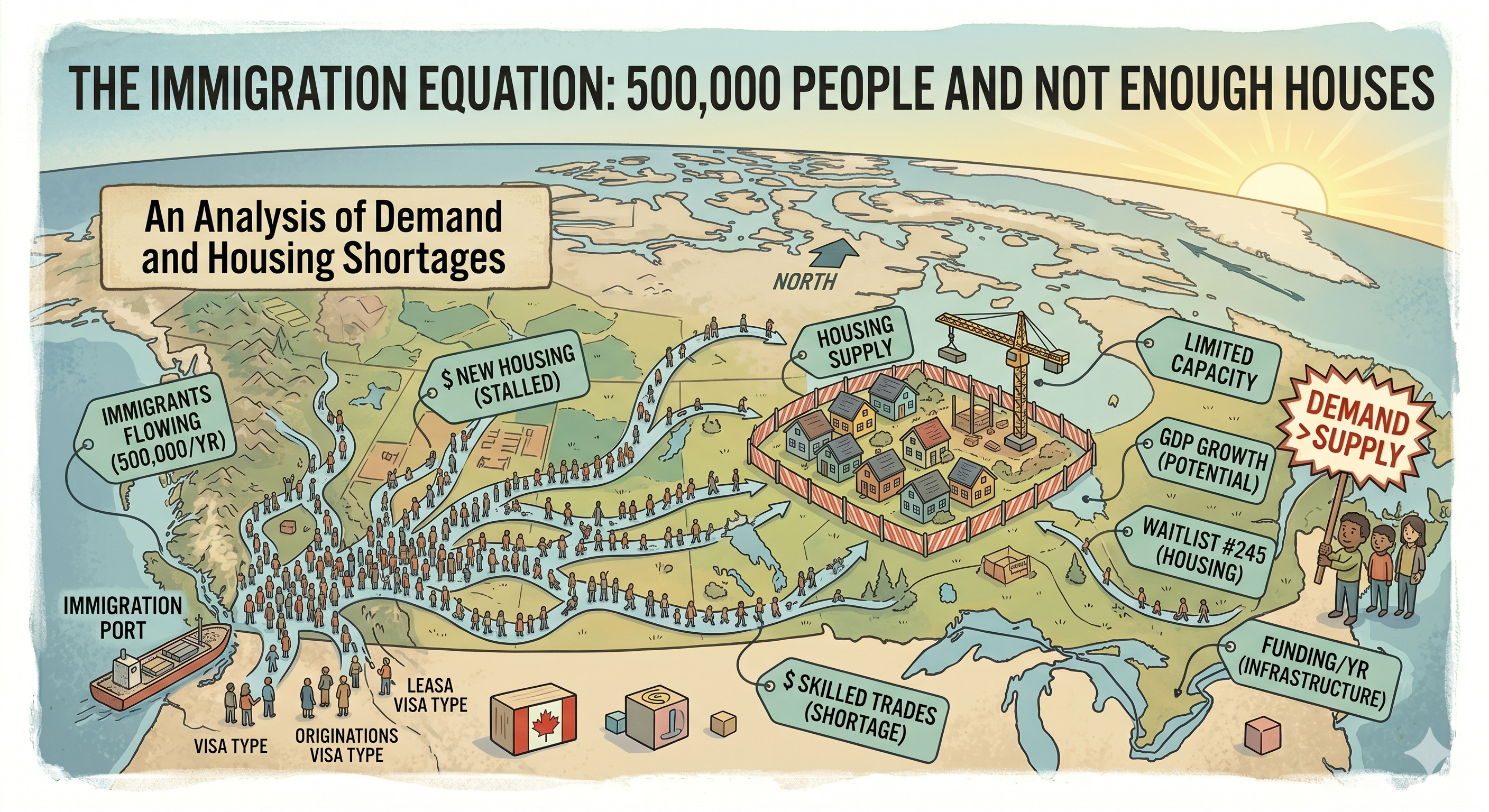 The Immigration Equation: 500,000 People and Not Enough Houses